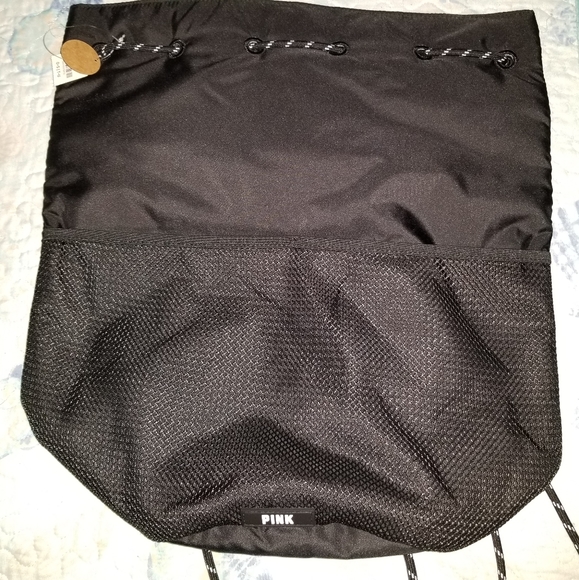 PINK Victoria's Secret Handbags - NWT PINK by VS Cinch Tie Backpack